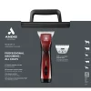 Andis Pulse ZR II Wide Klippmaskin Röd