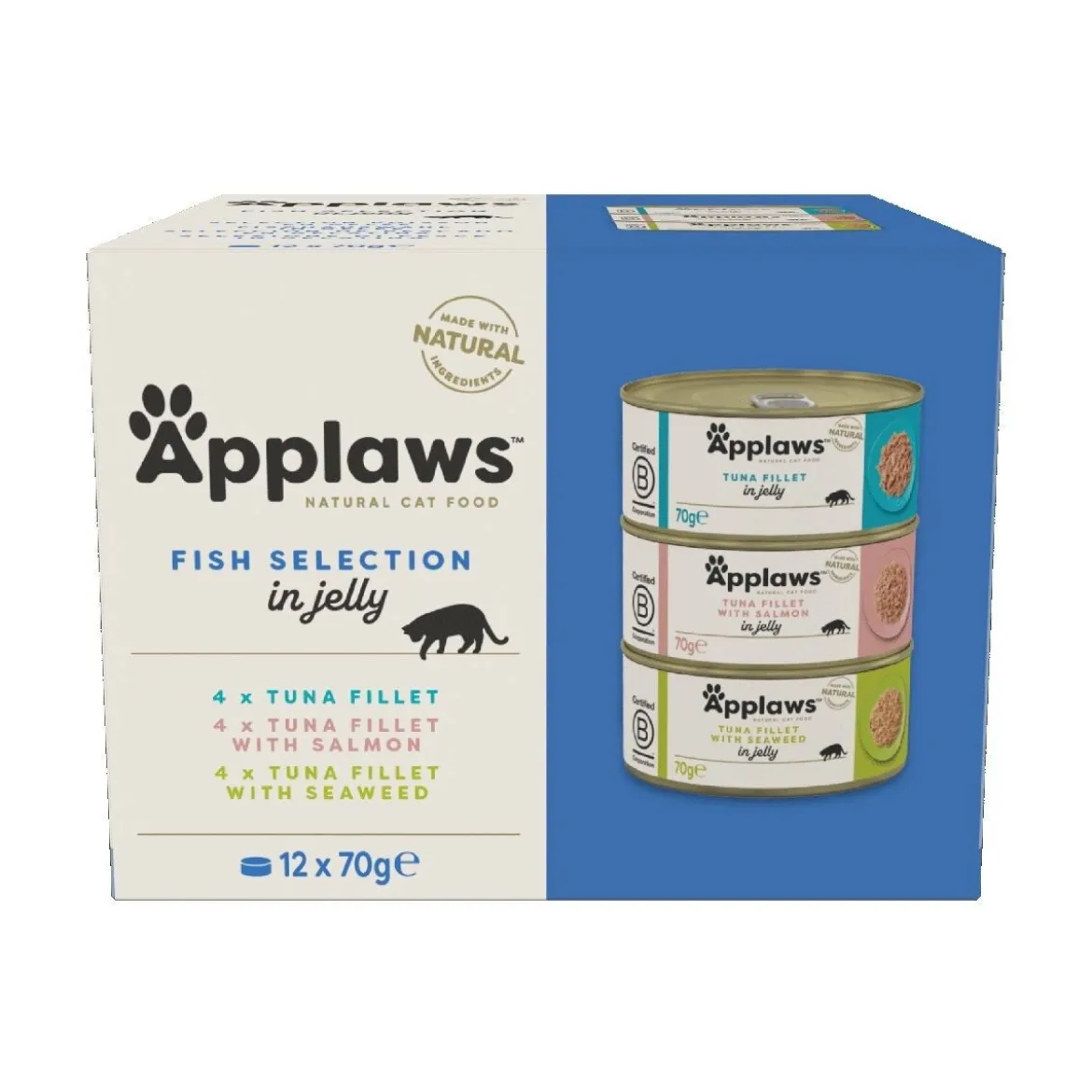 Applaws Selection in Jelly Multipack Fish 12x70 g