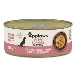 Applaws Taste Toppers Kyckling & Skinka med Pumpa, Morot & Ärtor 156 g