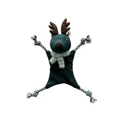 Bark-a-Boo Evergreen Platt Hjort med Rep 43 cm