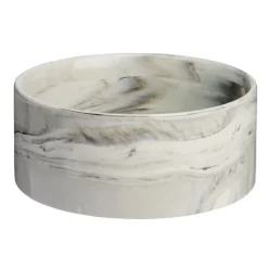 Basic Marble Keramikskål Vit/Grå