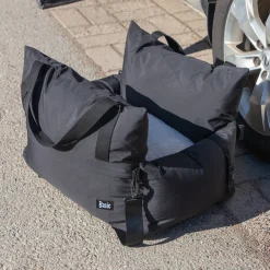 Basic Travel Hundbädd till Bil Vattentålig Svart