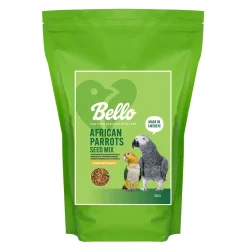 Bello African Parrot Seed Mix Fågelmat till Afrikansk Papegoja 3 kg