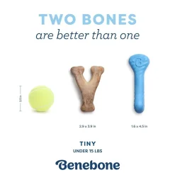 Benebone Gummiben & Wishbone Tuggleksaker till Valp 2-pack