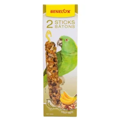 Benelux Banan- & Nötfröstänger till Papegojor 2 x 80 g