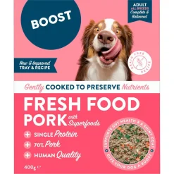 Boost Fresh Pork Färsklagat Hundfoder 400 g