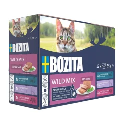 Bozita Mousse Våtfoder till Katt Wild Mix 12x85 g
