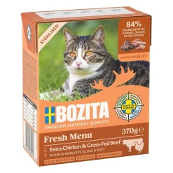 Bozita Sterilised Extra Kyckling & Biff Bitar i gelé 370 g