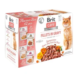 Brit Care Cat Adult Bitar i Sås Multipack 12x85 g