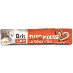 Brit Care Cat Creamy Duo Mousse Salmon & Tuna Flytande Kattgodis 4x14 g
