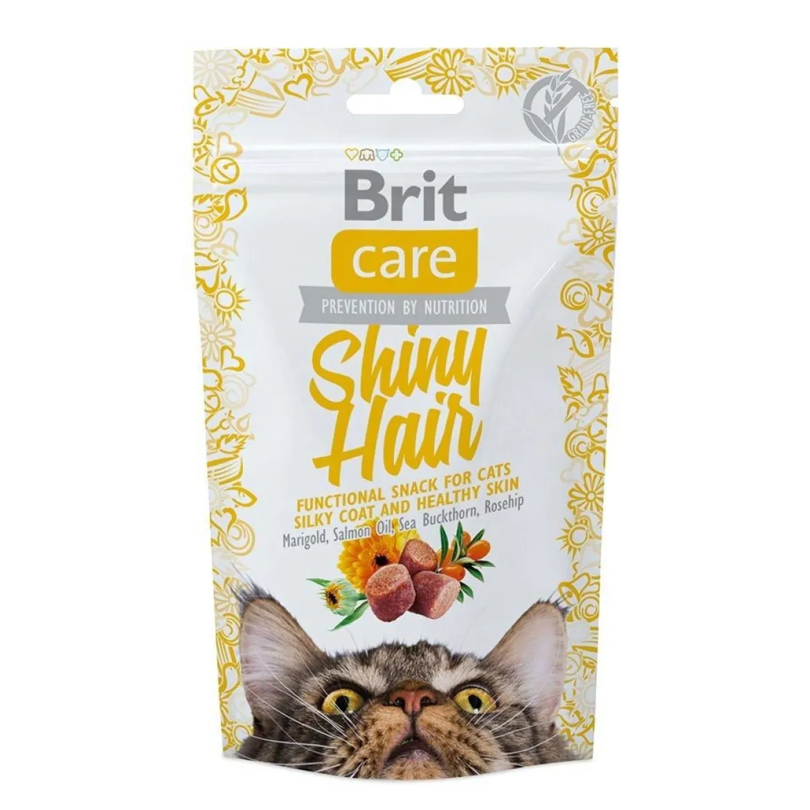 Brit Care Cat Snack Shiny Hair Salmon