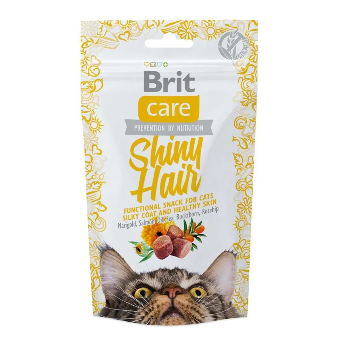 Brit Care Cat Snack Shiny Hair Salmon