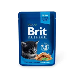 Brit Premium Portionspåsar Med Kycklingbitar För Kattungar