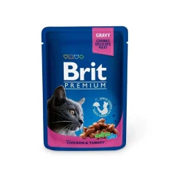 Brit Premium Portionspåsar Med Kyckling & Kalkon För Katter