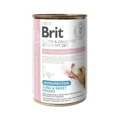 Brit Veterinary Diet Dog Hypoallergenic Monoprotein Tuna & Sweet Potato Veterinärfoder till Hund 400 g