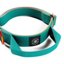 BullyBillows Combat Hundhalsband Turkos och Orange XS 2,5 cm