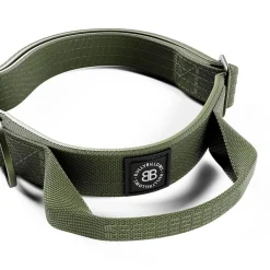 BullyBillows Combat Hundhalsband med Handtag Grön XS 2,5 cm