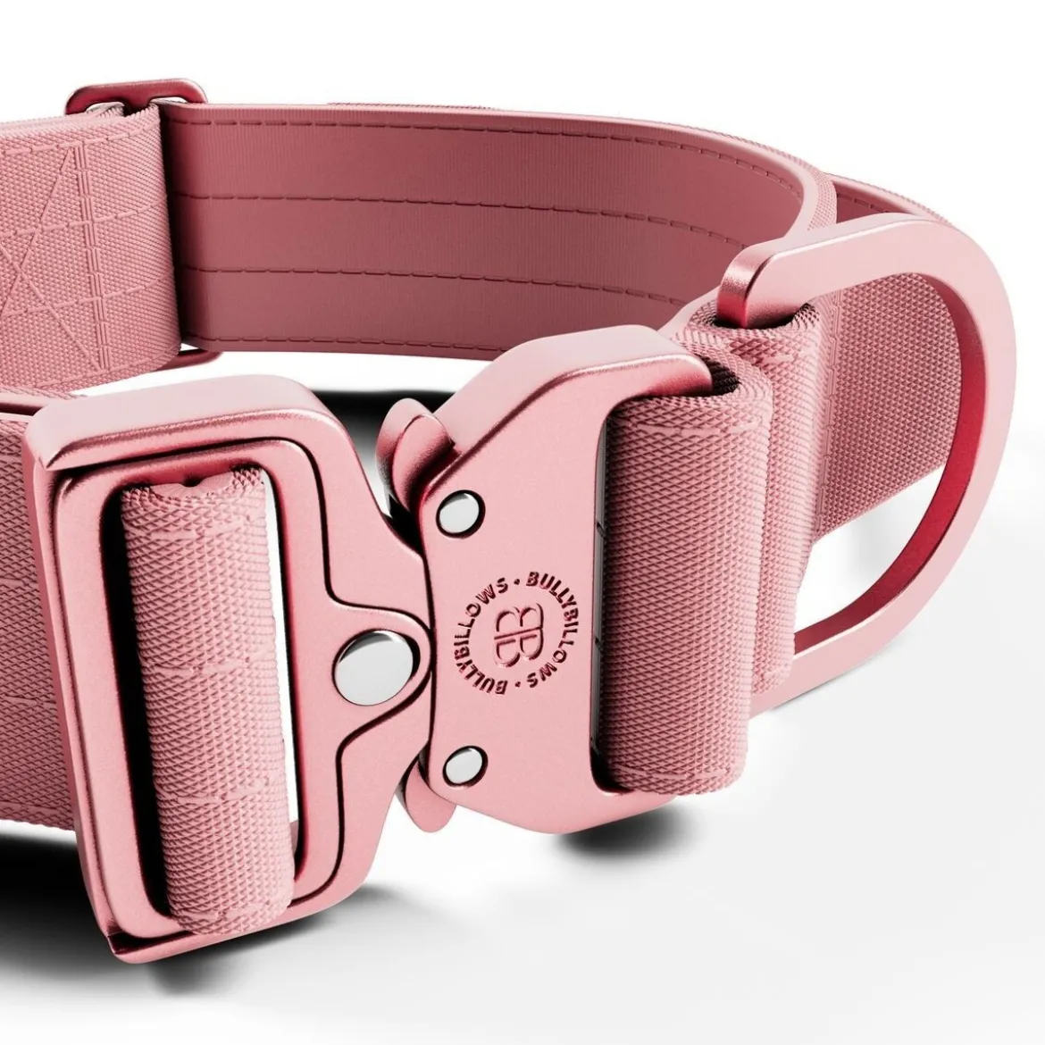 BullyBillows Combat Hundhalsband med Handtag Rosa 5 cm