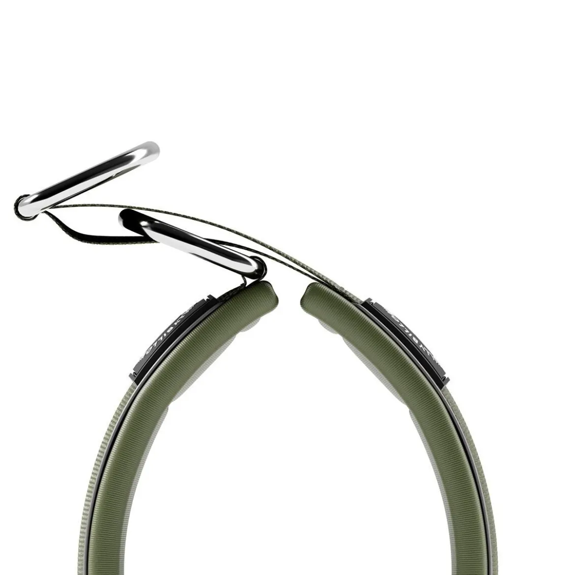 BullyBillows Hundhalsband Halvstryp Reflekterande Grön 4 cm
