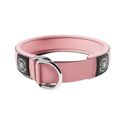 BullyBillows Hundhalsband Halvstryp Reflekterande Rosa 5 cm