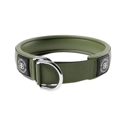 BullyBillows Hundhalsband Halvstryp Reflekterande Grön 5 cm