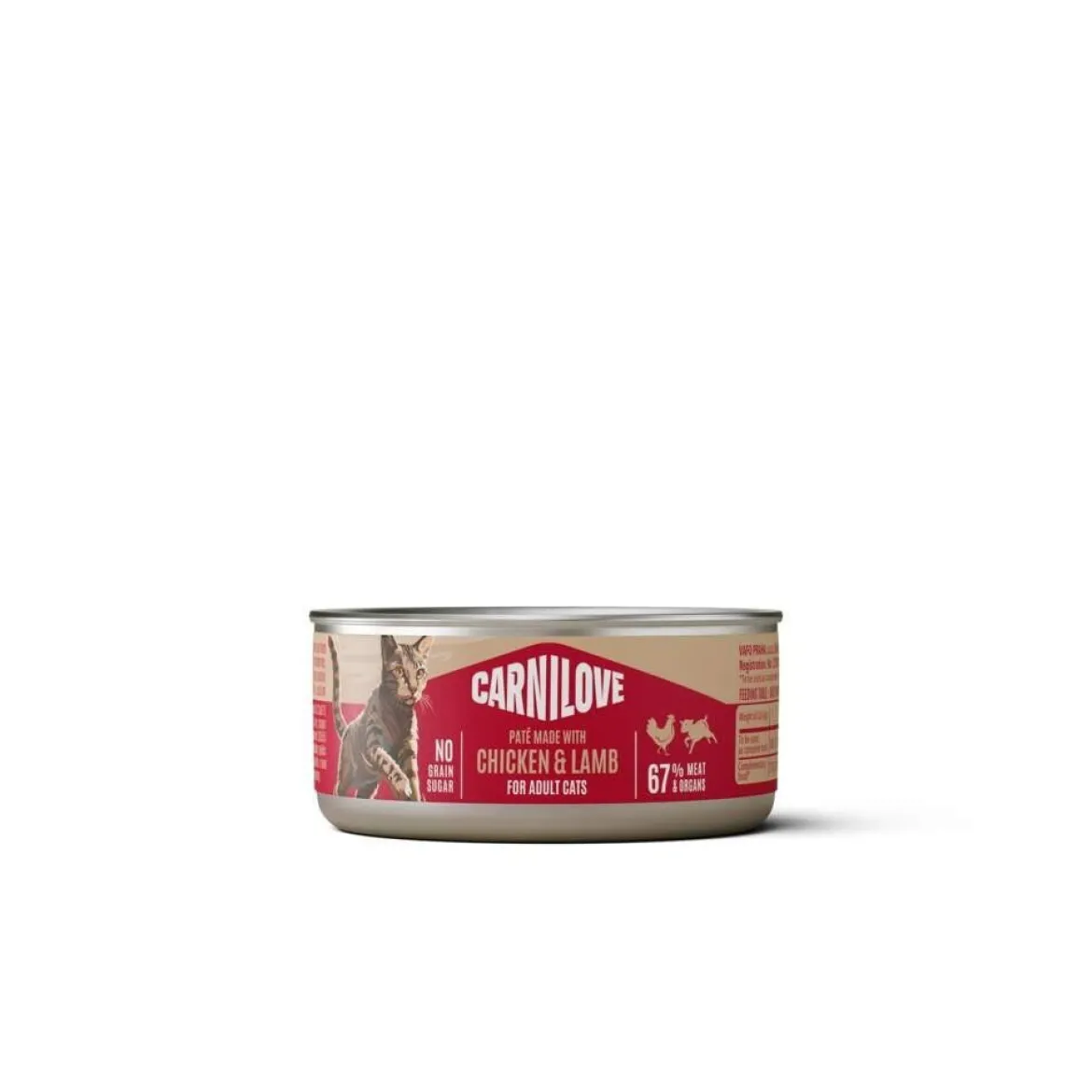 Carnilove Cat Adult Chicken & Lamb Paté Våtfoder till Katt 100 g