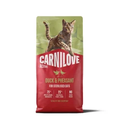 Carnilove Cat Adult Sterilised Active Duck & Pheasant Torrfoder till Katt