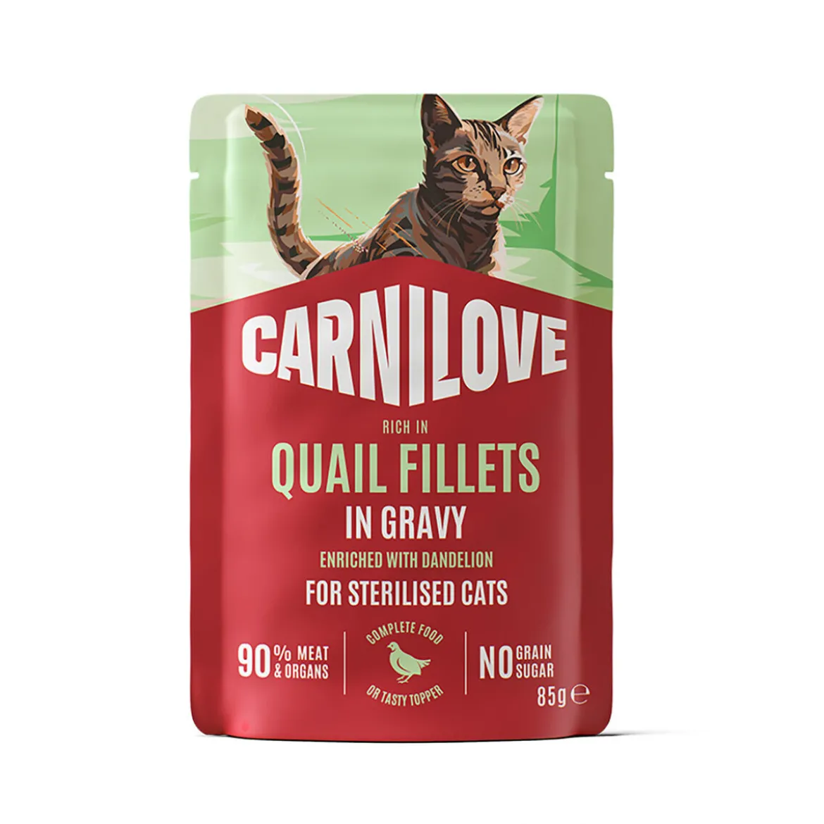 Carnilove Cat Adult Sterilized Quail with Dandelion Våtfoder till Katt 85 g