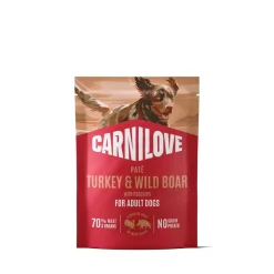 Carnilove Dog Adult Turkey & Wild Boar with Rosehips Paté Våtfoder till Hund 300 g