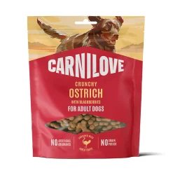 Carnilove Dog Crunchy Snack Ostrich with Blackberries Hundgodis 200 g