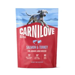 Carnilove Dog Junior Active Large Breeds Salmon & Turkey Torrfoder till Hund
