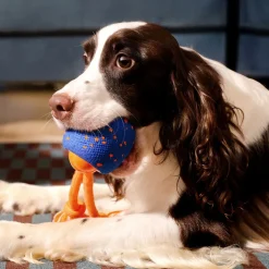Cheerble Wicked Rolly Interakiv Hundboll med Rep Blå