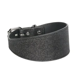 Collar of Sweden Brett Hundhalsband Glitter Svart