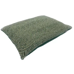 Danish Design Sherpa Fleece Herringbone Hundbädd Grön