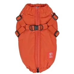 51 Degrees North Adventure Kombinerad Hundjacka och Hundsele Orange