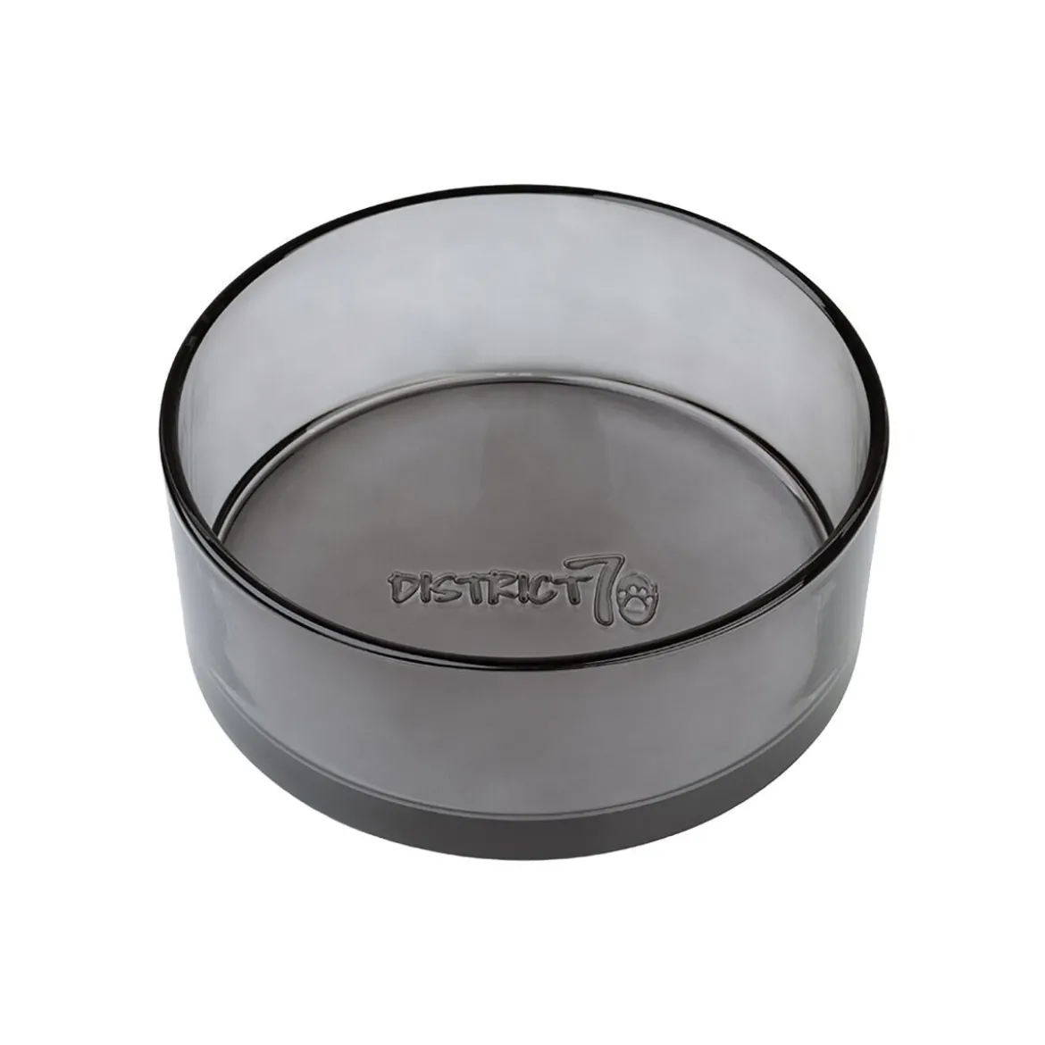 District 70 Hundskål Glas Svart