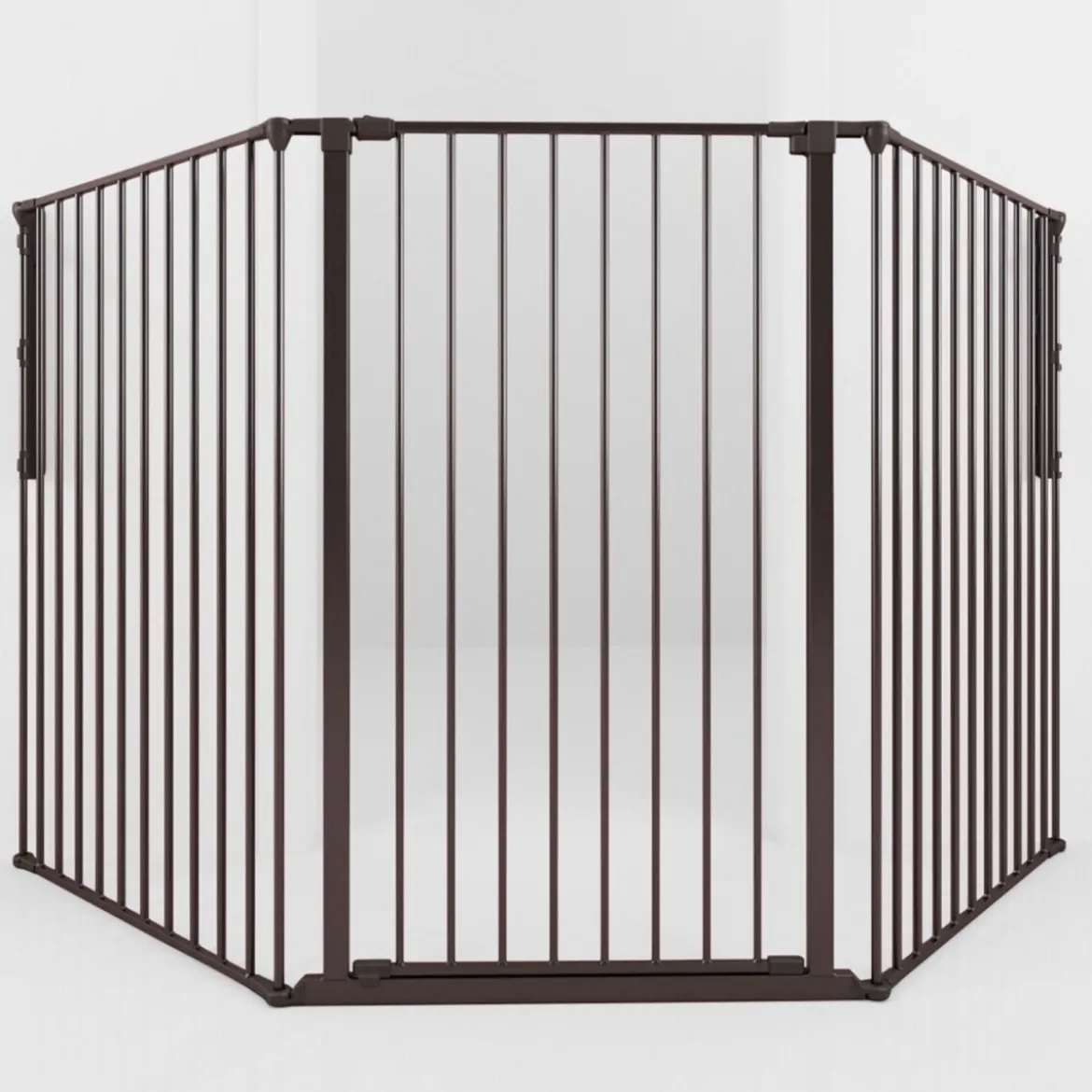 DogSpace Rocky Utdragbar Hundgrind Svart 90-221x104,5 cm