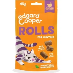 Edgard&Cooper Rolls Mjukt Kattgodis Kyckling & Kalkon 45 g
