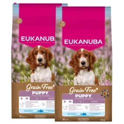 Eukanuba Puppy Grain Free Small & Medium Breed Ocean Fish 2 x 12kg