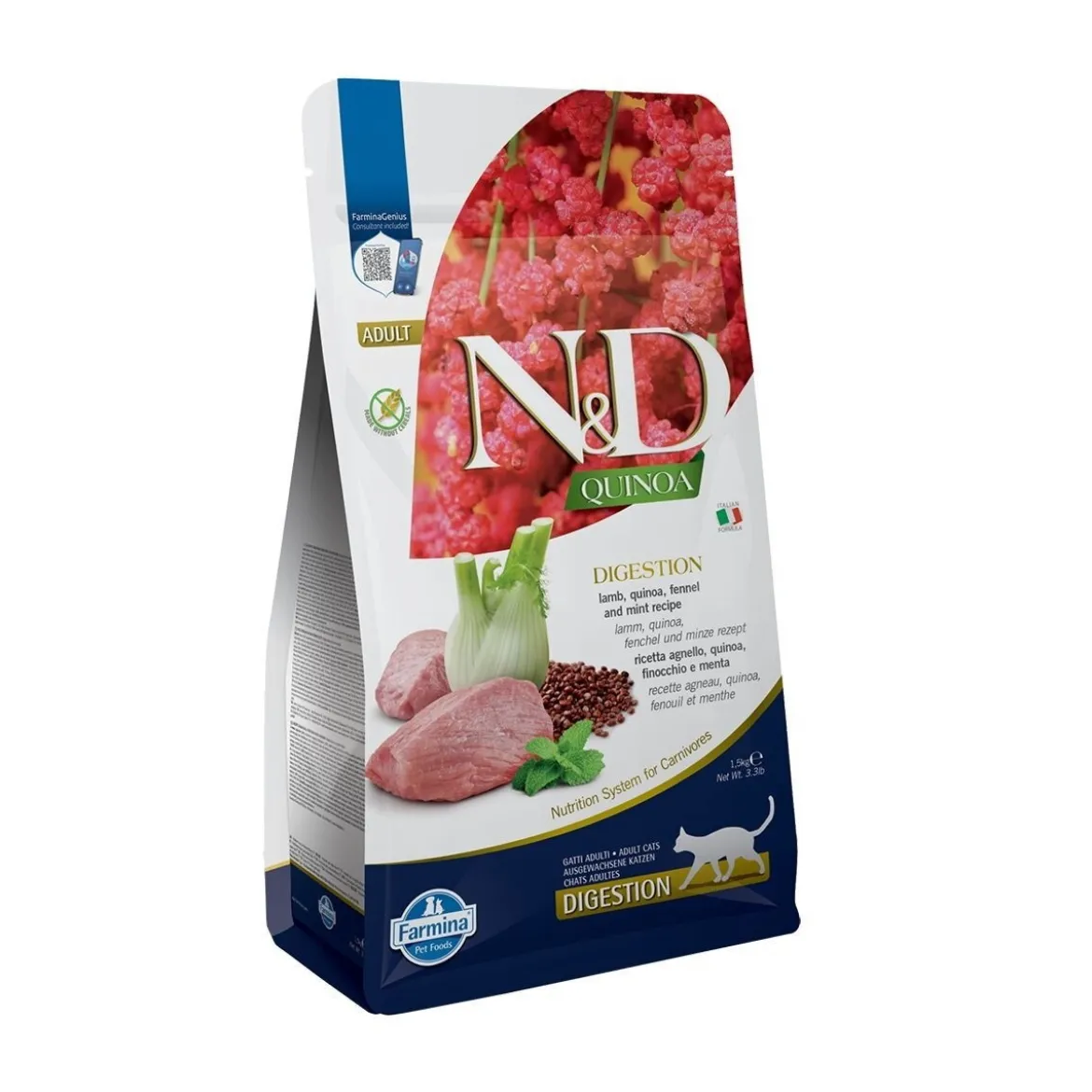 Farmina N&D Quinoa Cat Digestion Lamb 1,5 kg