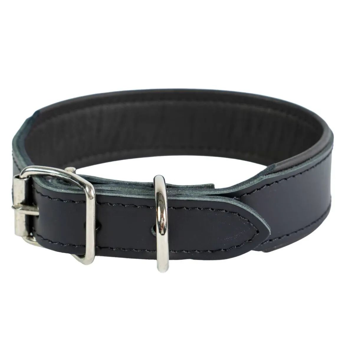 Feel Leather Wyder Läderhalsband Svart