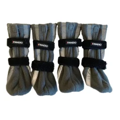 FinNero Halla Fleeceboots med Reflex Grå
