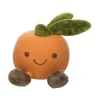 Flamingo Apelsin i Latex Hundleksak