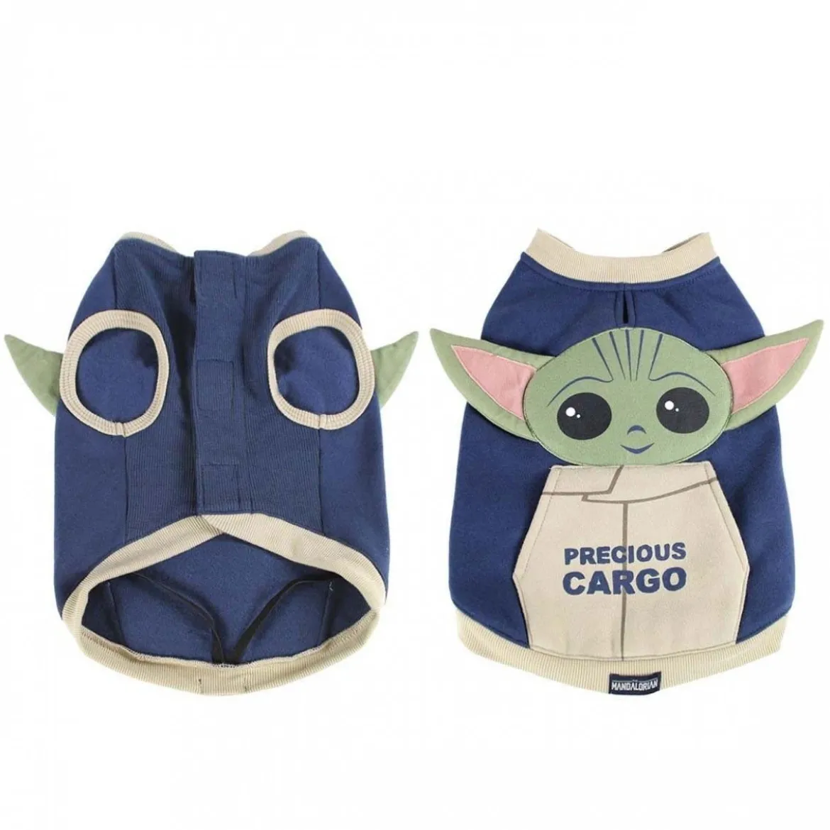 For FAN Pets Baby Yoda Hundtröja Blå & Beige