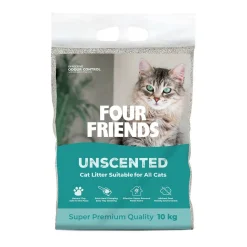 FourFriends Cat Litter Unscented 10 kg