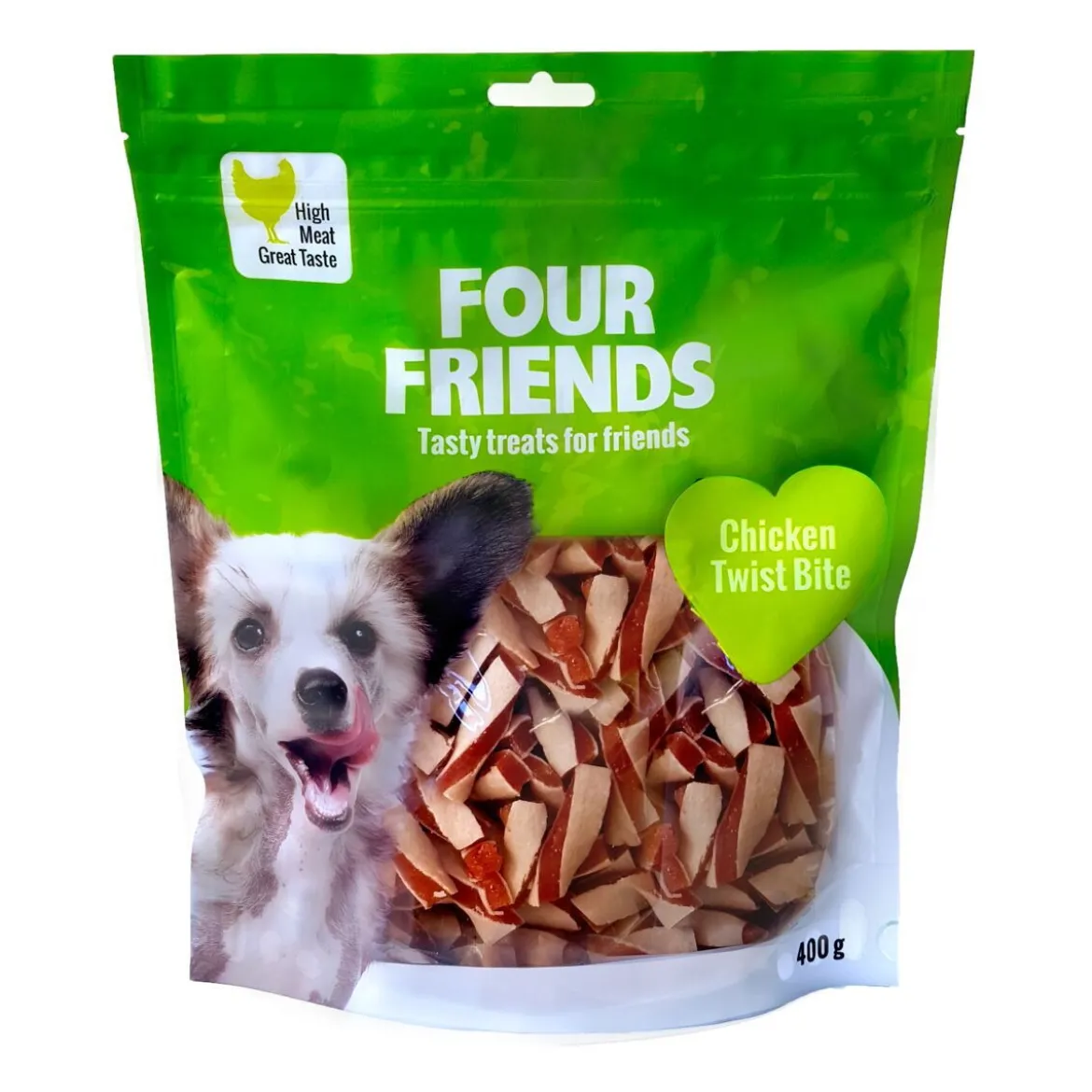 FourFriends Dog Chicken Twist Bite 400 g