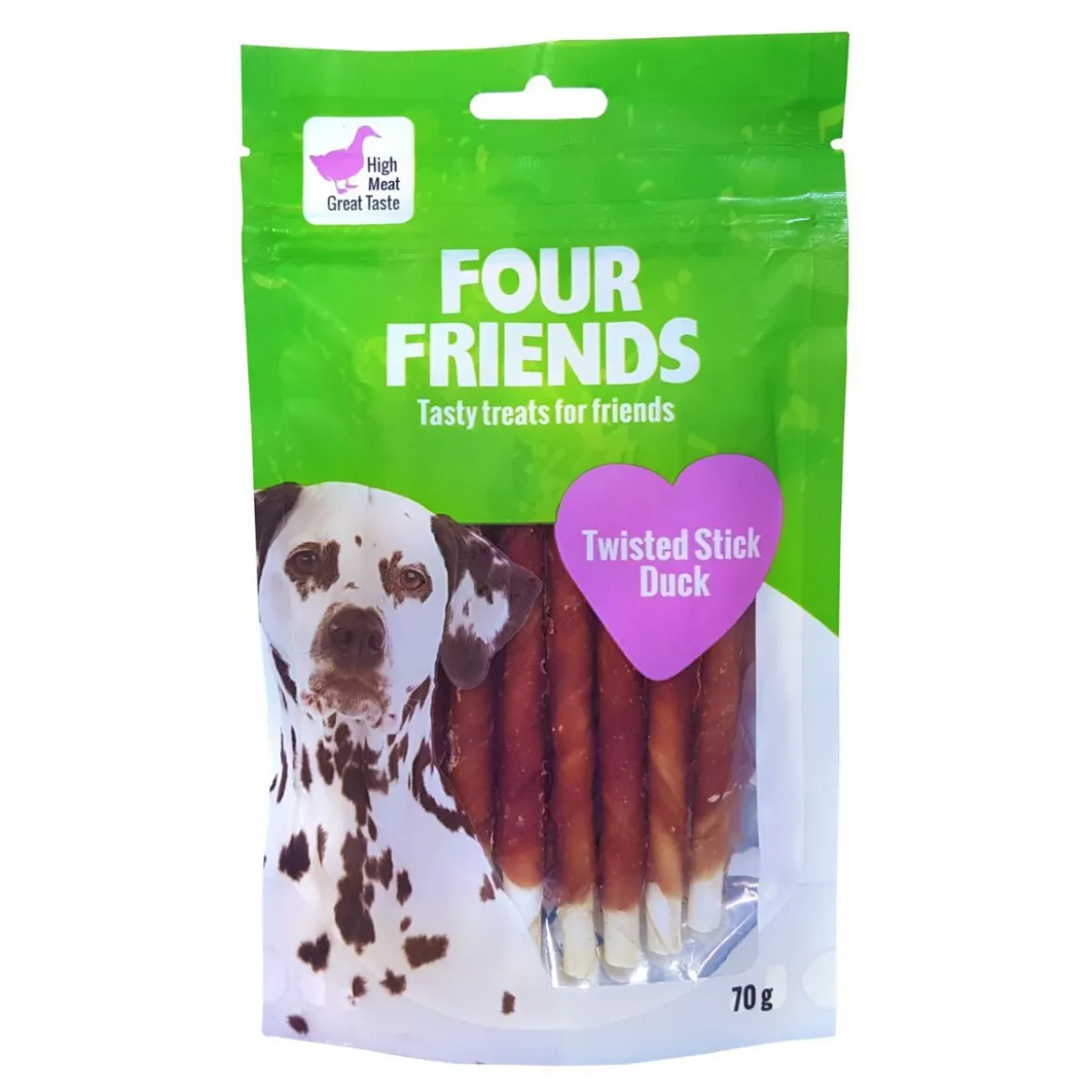 FourFriends Dog Twisted Stick Duck 12,5 cm
