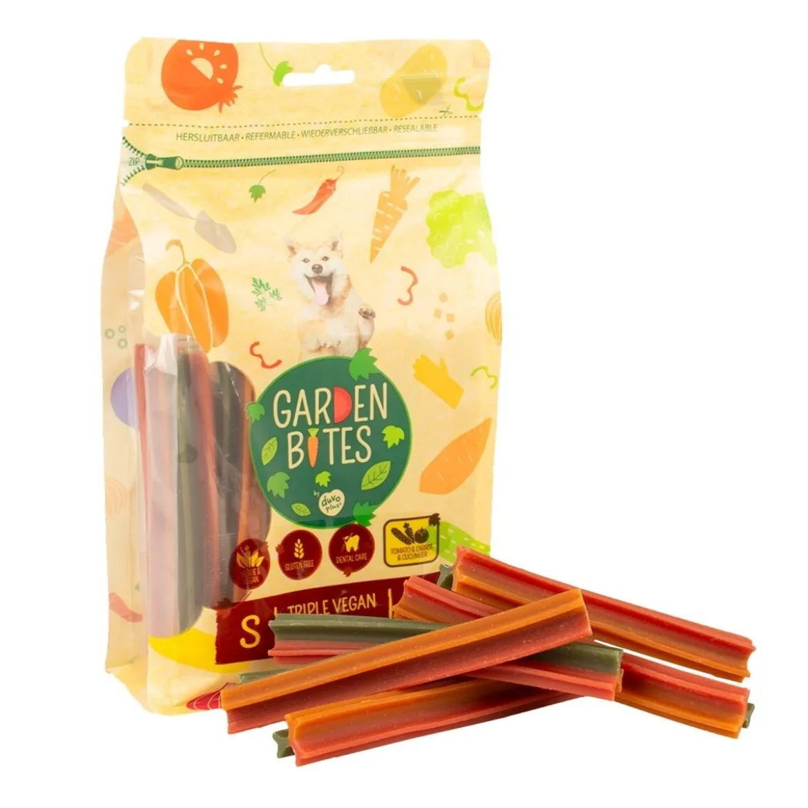 Garden Bites VeganskaDentaltuggpinnar Small 20 st
