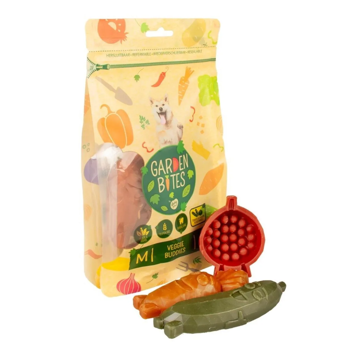 Garden Bites Veggie Buddies DentaltuggM 6 st