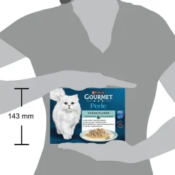 Gourmet Perle Cat Adult Ocean Flakes in Gravy Våtfoder till Katt 8x85 g